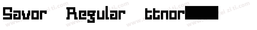 Savor Regular ttnor字体转换